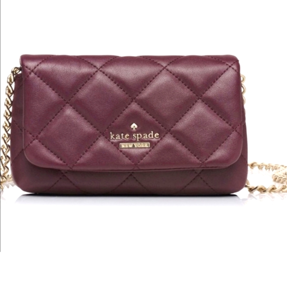 Kate Spade Emerson Clutch in Mulled Wine